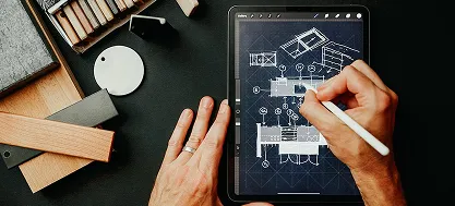 Архитектурный скетчинг на планшете в Procreate